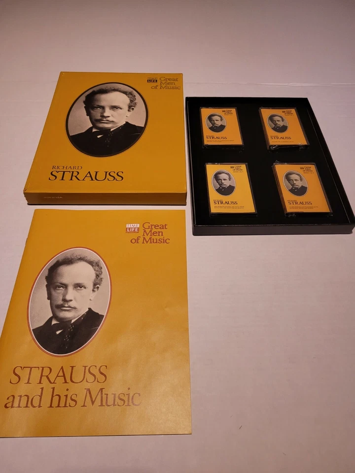 Vintage Time Life Great Men Of Music Cassettes Richard Strauss Set of 4 New - Image 4 of 4
