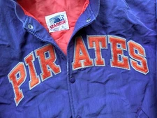 Shreveport Pirates 1994-95 STARTER bomber XL purple Louisiana CFL football vtg