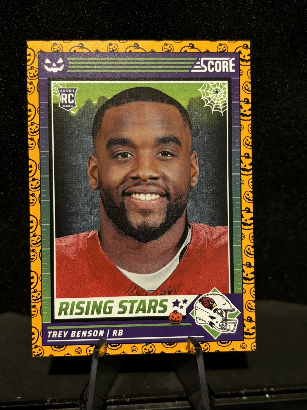 2024 Panini Score-A-Treat Trey Benson RC Rising Stars Pumpkins #47 Rookie Card