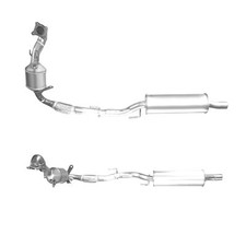 Catalytic Converter Type Approved + Fitting Kit For Skoda Rapid 1.4 TSI BM Cats