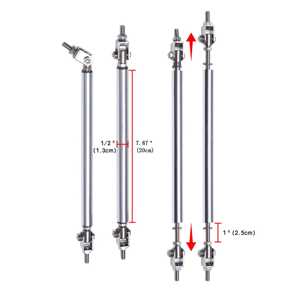 For Mercedes-Benz C200 C250 C300 CARBON Front Bumper Lip Splitter + 2x Strut Rod - Image 4 of 4