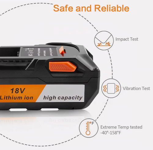 Compatible AEG 18V 7 Ah Li-Ion For RIDGID Battery R840087 R840086 R840085 L1830R - Picture 4 of 6
