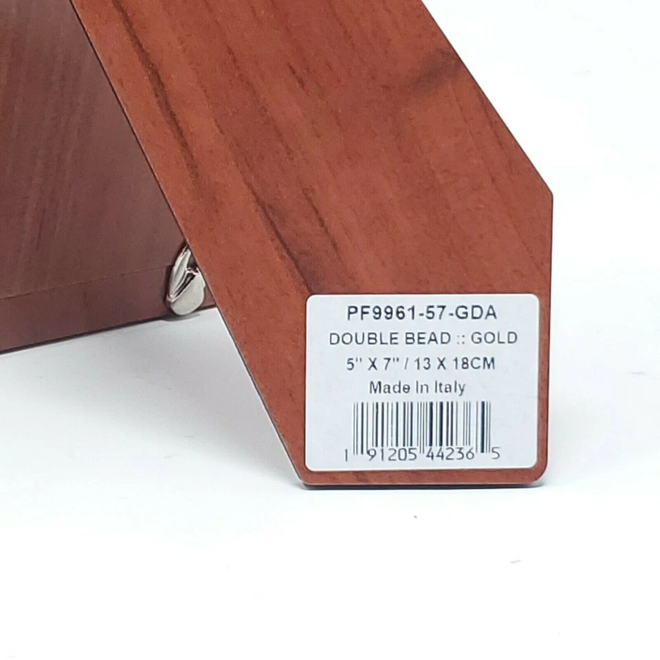 Marco de fotos pequeño Argento SC 269980 5" X 7" chapado en oro 24K Foto 4 de 4