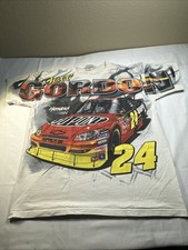 Vtg 2009 #24 Jeff Gordon All Over Print Nascar T-Shirt Chase Race wear L #3950
