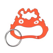 Studio Ghibli Howl's Moving Castle Calcifer Face Carabiner Keychain New Japan