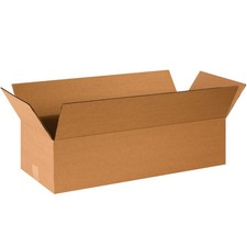 TAPE LOGIC 24x10x6 Flat Corrugated Boxes, Flat, 24L x 10W x 6H, Pack of 25 Shi