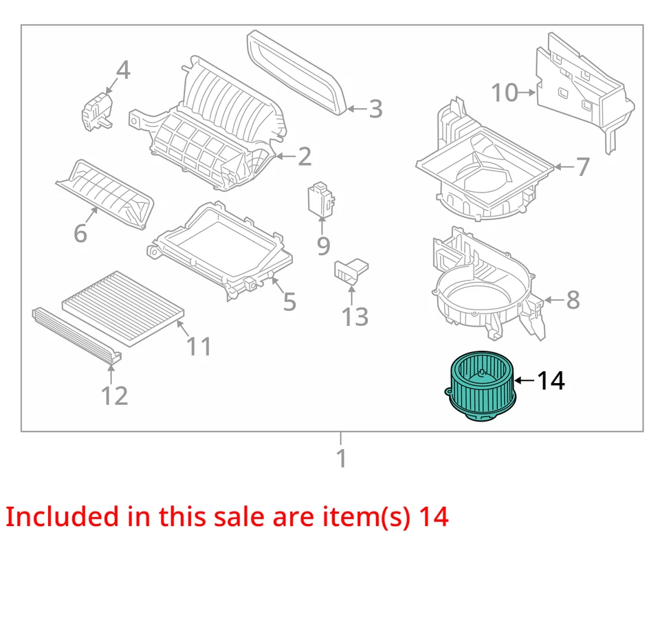 Control de temperatura automático delantero LWB del motor del soplador se adapta a 13-19 SANTA FE 4360757 Foto 2 de 3