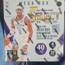 Panini Select NBA 2024-25 Mega Box 40 Cards (1 Box) Cracked Ice Prizms