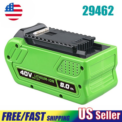 #ad 40V 8.0Ah Replace for Greenworks 40Volt Lithium Battery 29462 29252 20672 with L $34.49