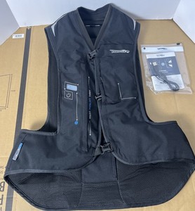 Helite Turtle 2 Motorcycle Vest - Medium Black Very Good Condition Manual Power