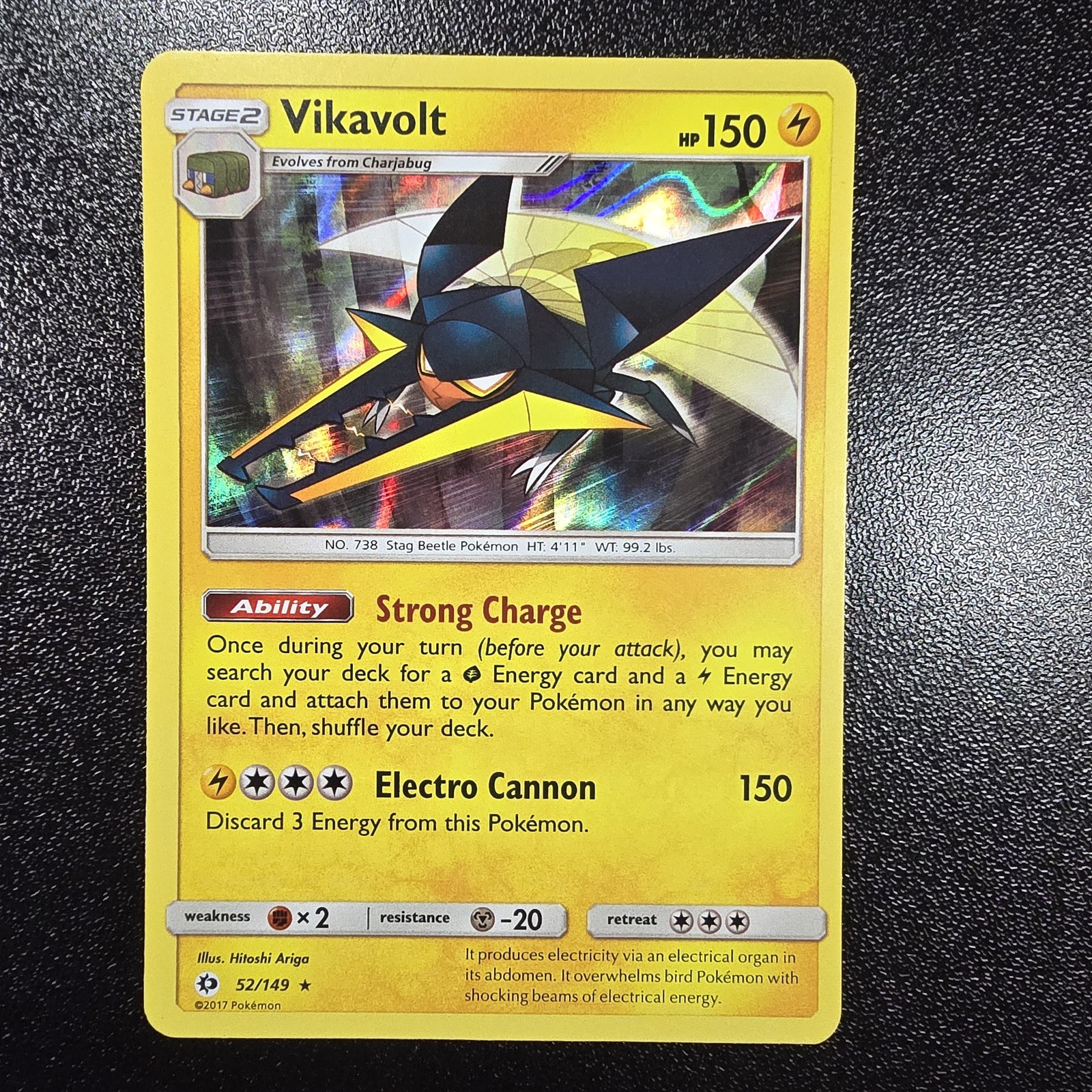 Vikavolt #52/149 Sun & Moon Base Set Pokemon TCG