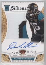 2013 Panini Crown Royale Silhouettes Auto 165/299 Denard Robinson #206 Auto 3c7