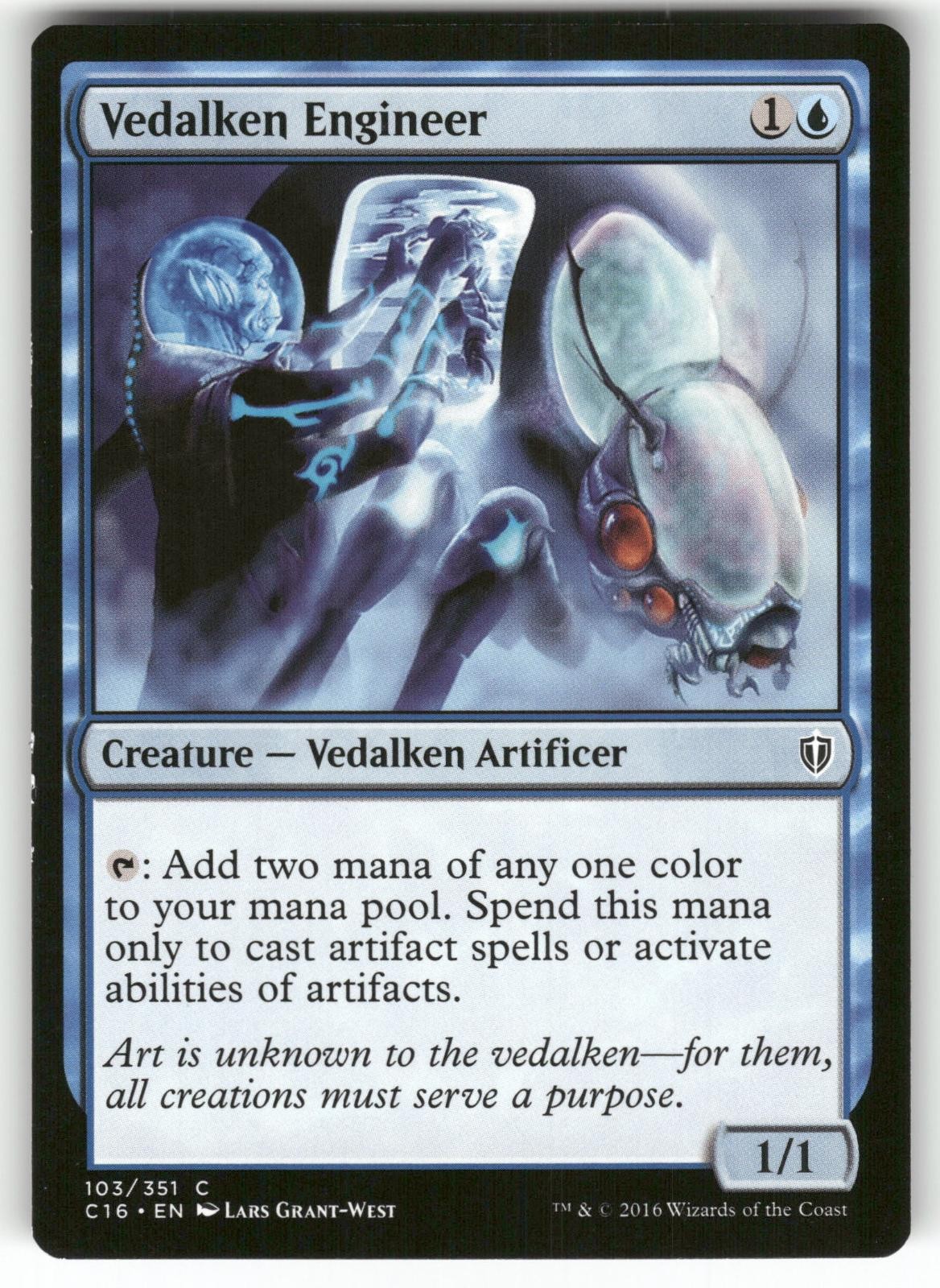 Vedalken Engineer 103 Common Commander 2016 Magic: The Gathering Near Mint