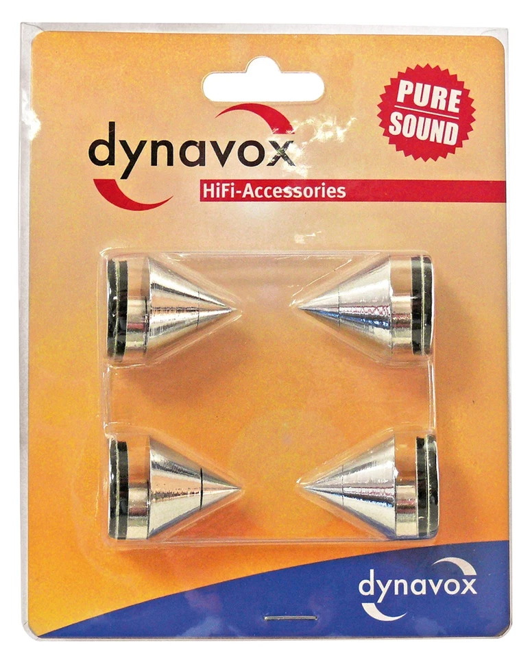 204605 4x Boxenspikes Noisekiller Lautsprecher Absorber Spikes chrome - Bild 2 von 2