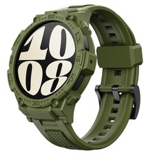 Gelishi Compatible Galaxy Watch 6 Band 40Mm Case Rugged Men Sport Band