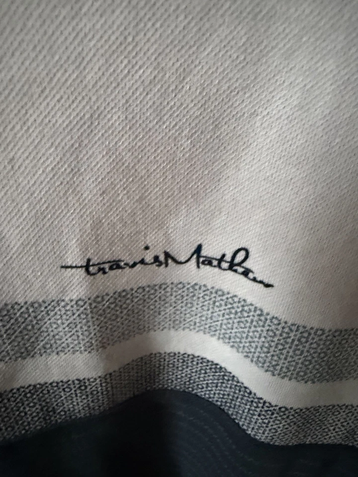 Camisa de golf Travis Mathew para hombre grande azul marino/blanco suave nueva con etiquetas Foto 2 de 4