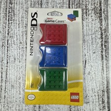 Nintendo DS Lego Brick Game Cases Set of 3 Storage Red Blue Green 2011 New B11
