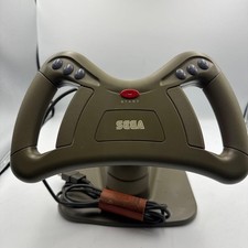 SEGA USB Racing Wheel Controller with Stand, Compatible for PC/Console, Used