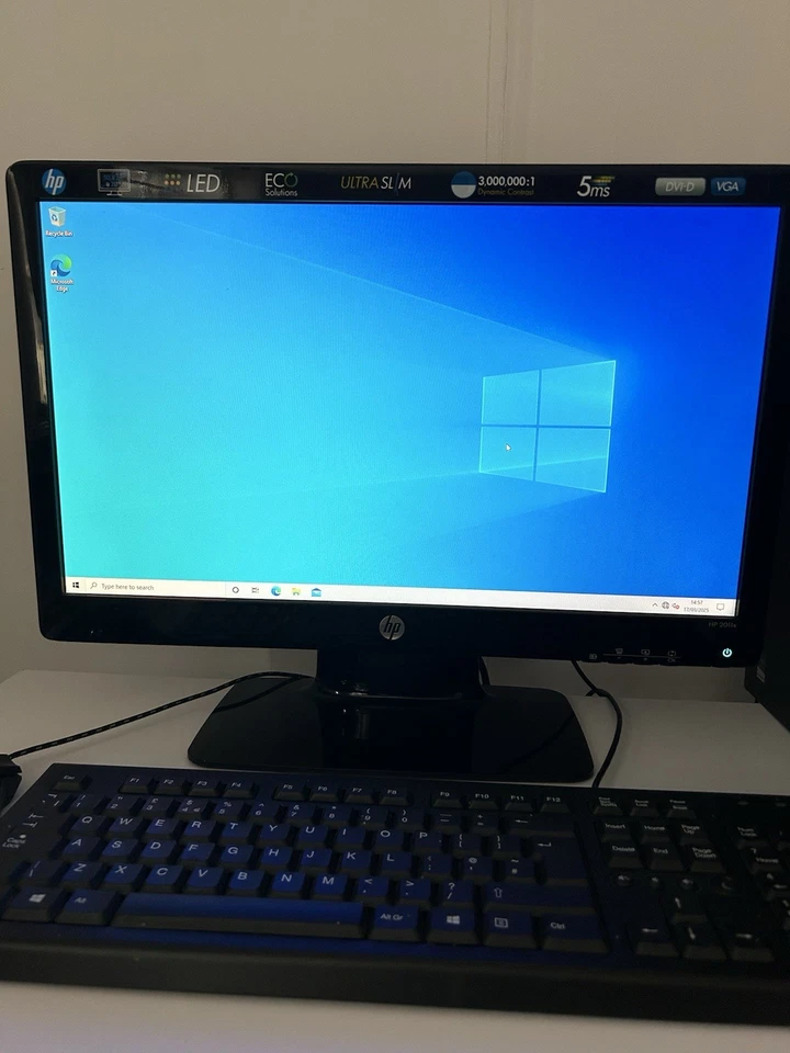 HP Pavilion P6-2046UK Desktop PC Tower Intel Core i5 1TB HDD4gb RAMWin10 +screen - Image 3 of 4