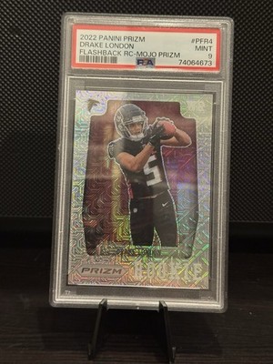 2022 Panini Prizm - Prizm Flashback Rookie Drake London #PFR-4 Mojo Prizm /25 RC