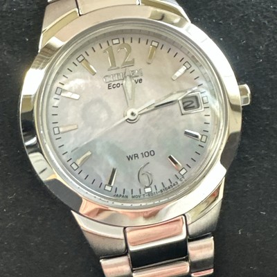 Citizen Silhouette Eco-Drive MOP Dial Ladies Watch EW1670-59D