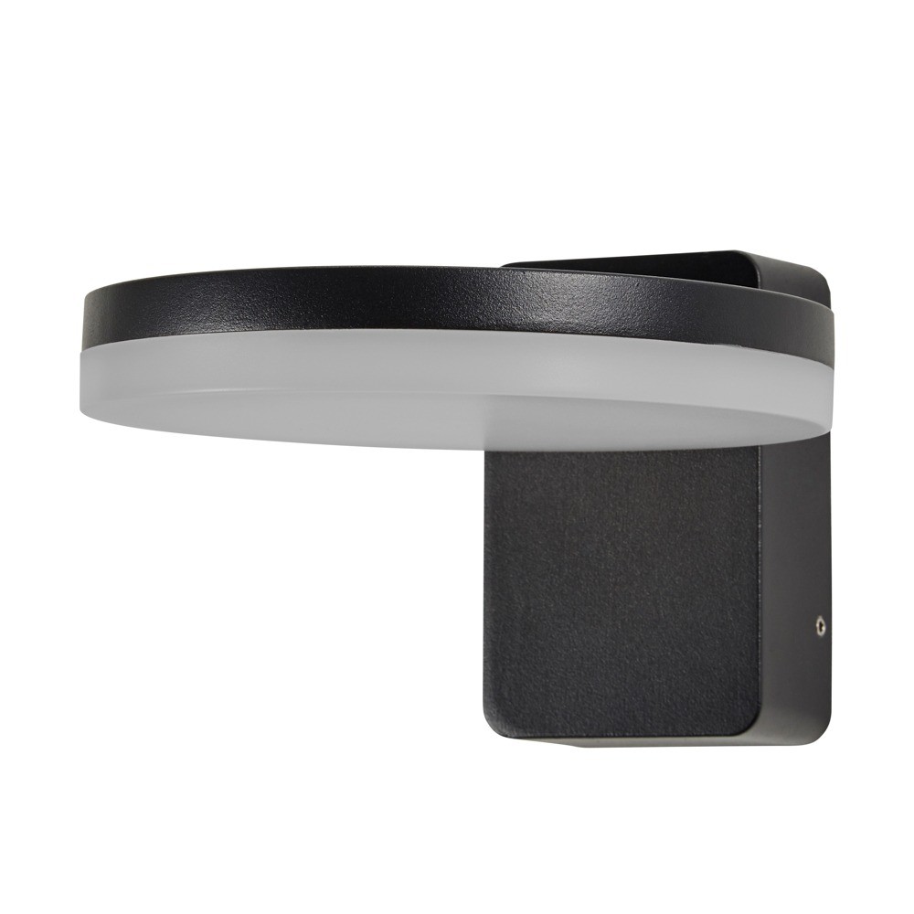 Litecraft Zinnia Wall Light Outdoor IP65 12W Integrated LED - Black Clearance