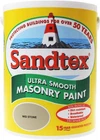 Sandtex Masonry Paint 5L Ultra Smooth Quality Waterproof Mid Stone