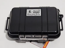 Pelican 1020 Watertight Hard Micro Case w/ Rubber Liner Black #1020-025-110 NEW
