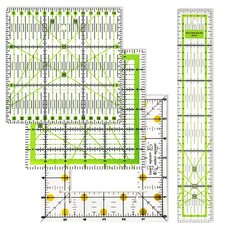 4Pcs Clear Acrylic Quilting and Sewing Ruler ...
