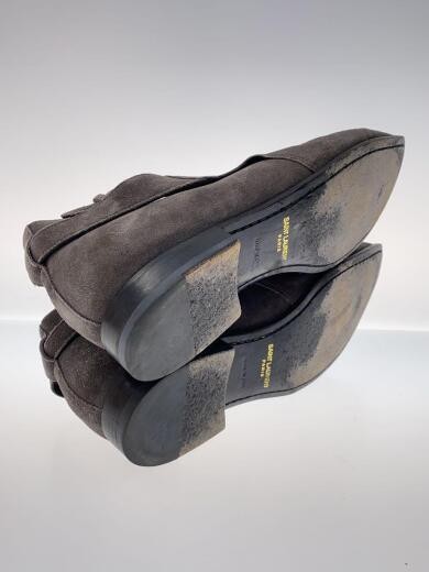 SAINT LAURENT Stivali 42 GRIGIO Scamosciato 