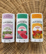 3X JUKEBOX NATURAL DEODORANT Watermelon Disco, Mango, Lavender 2.65 OZ