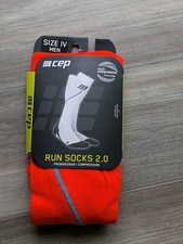CEP Progressive  Run Socks 2.0 Full Length Compression Men's IV Sunset NWT