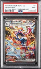 2024 POKEMON TWM EN-TWILIGHT MASQUERADE #214 GRENINJA EX PSA 9