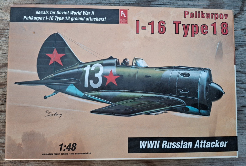 Hobby Craft Model Kit Polikarpov I-16 Type 18 1:48 Scale Kit# HC1577