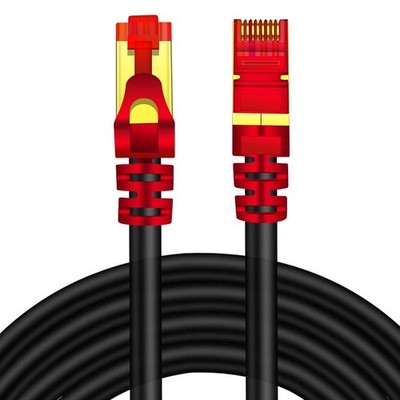 Outdoor CAT 7 Ethernet Cable 65 ft, CAT7 ethernet Cable RJ45 LAN Cable Gigabi...