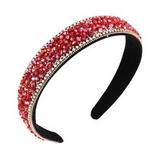 Hotalisona Rhinestone Headbands for Women 1 Count Pack of 1 , Red