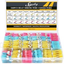 540PCS Marine Grade Heat Shrink Wire Connectors Electrical Connectors Kit of