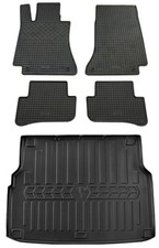 Gummi Fußmatten Kofferraumwanne für Mercedes S205 2014-21 C-Klasse Gummimatten