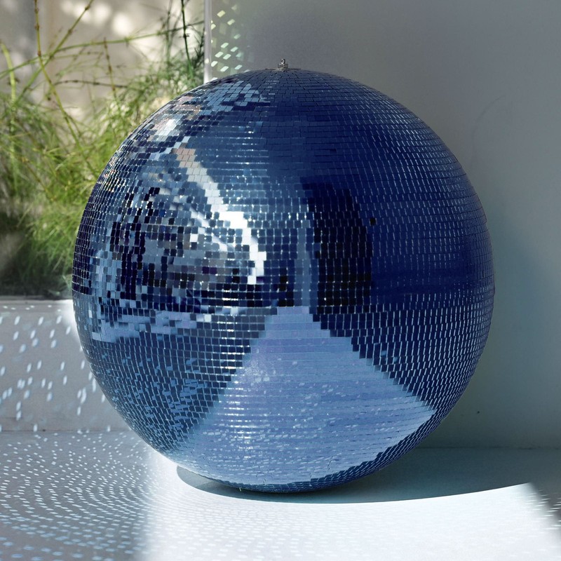 24" Disco Ball Large Mirror Ball Dancing DJ Events Wedding Club Event Blue