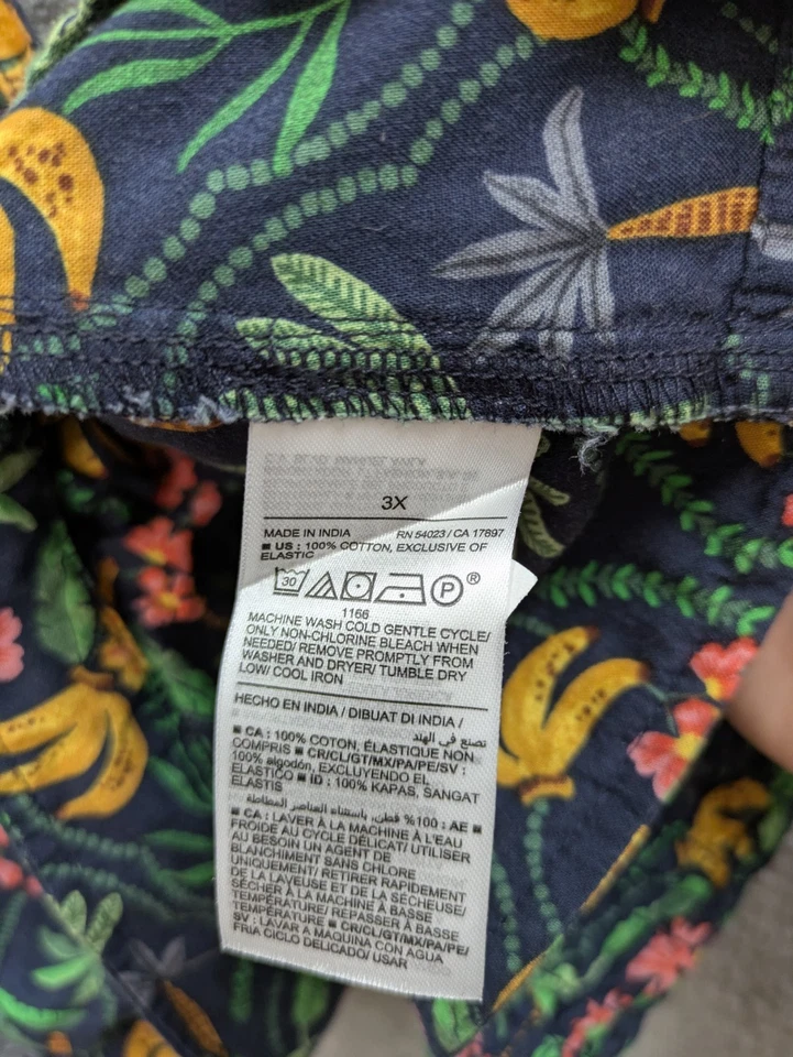 Women's Bralette Plus Size 3X Floral Tropical Jungle Bohemian - Image 3 of 4