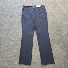 Ann Taylor Pants Women Size 2 Petite Blue Modern Straight Trouser Capsule Career