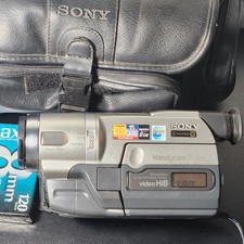 Sony Handycam Vision CCD-TRV308 NTSC Video Hi8 Camcorder Tested Works Bag Batt