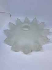 Piatto Diffusore Vetro ondulato per sospensione lampadario Liberty Vintage Anni