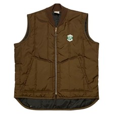 Vintage Walls Blizzard Pruf TPL Zip Insulated Brown Vest Large Made in USA