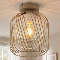 Deckenlampe Deckenleuchte Wohnzimmerlampe Sand Gitter Flurlampe Led H 24,5 Cm