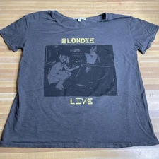Junk Food Blondie Live Pigment Dye Cotton Slub Loose Size Medium Gray