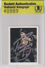 Papa Shango Signed 1992 Merlin WWF Album Stickers Rookie Card 293 BAS COA RC WWE