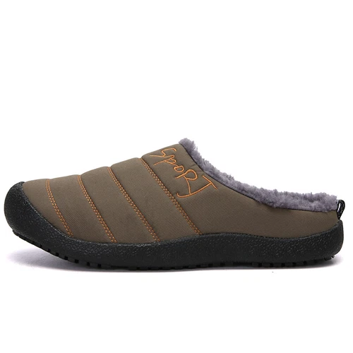 Winter Cotton Slippers Waterproof Plush Lining Warm Men Women Slippers Outdoor- - Picture 46 of 65