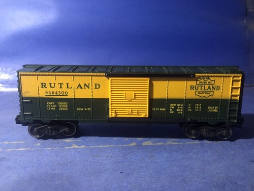 Lionel Postwar 6464-300 Rutland Boxcar (Blue Mold/Double Painted) EXTREMELY RARE - Picture 3 of 16