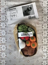 IKEA DUKTIG Childrens Soft Pretend Play 14 Piece Vegetables Play Set Sealed